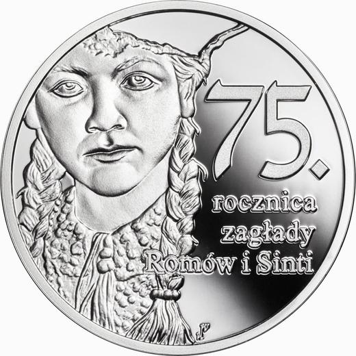 Reverso 10 eslotis 2019 "75 aniversario del genocidio de romaníes y sinti" - valor de la moneda de plata - Polonia, República moderna