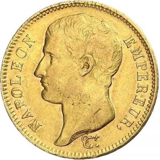 Obverse 40 Francs 1807 U "Type 1806-1807" Turin - France, Napoleon I