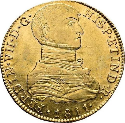 Anverso 8 escudos 1811 JP "Tipo 1808-1811" - valor de la moneda de oro - Perú, Fernando VII