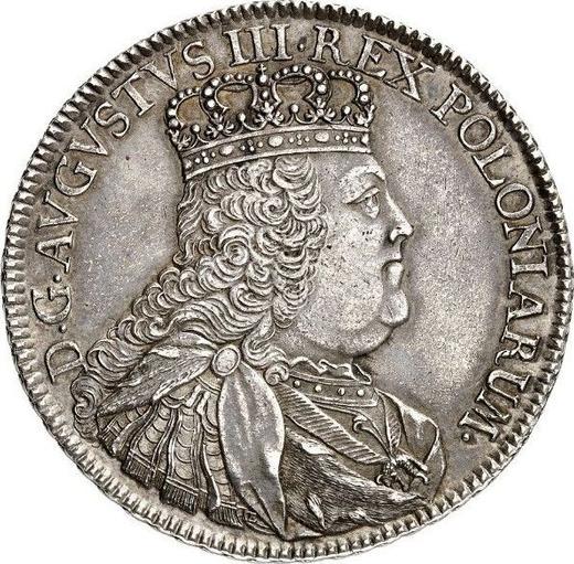 Obverse Thaler 1753 "Crown" - Silver Coin Value - Poland, Augustus III