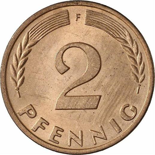 Аверс монеты - 2 пфеннига 1971 года F - цена  монеты - Германия, ФРГ