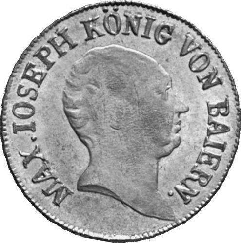 Аверс монеты - 6 крейцеров 1819 года - цена серебряной монеты - Бавария, Максимилиан I