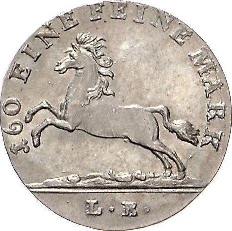 Obverse 3 Mariengroschen 1819 L.B. - Silver Coin Value - Hanover, George III