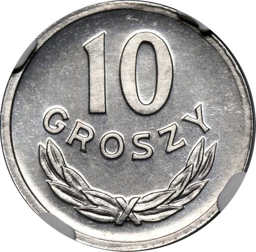 Reverso 10 groszy 1976 MW - valor de la moneda  - Polonia, República Popular