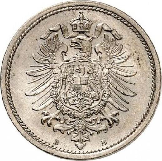 Reverso 10 Pfennige 1876 B "Tipo 1873-1889" - valor de la moneda  - Alemania, Imperio alemán