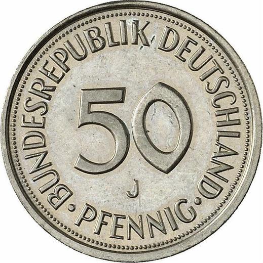 Anverso 50 Pfennige 1984 J - valor de la moneda  - Alemania, RFA