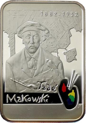 Reverse 20 Zlotych 2005 MW UW "Tadeusz Makowski" - Silver Coin Value - Poland, III Republic after denomination