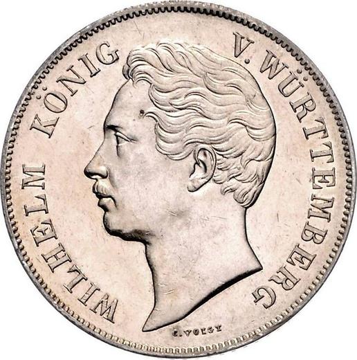 Аверс монеты - 2 гульдена 1846 года - цена серебряной монеты - Вюртемберг, Вильгельм I