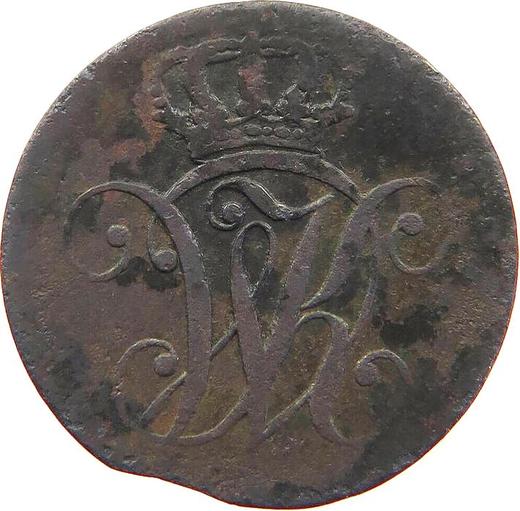 Anverso Heller 1823 - valor de la moneda  - Hesse-Cassel, Guillermo II