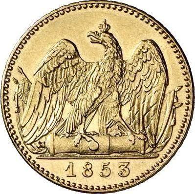 Реверс монеты - Фридрихсдор 1853 года A - цена золотой монеты - Пруссия, Фридрих Вильгельм IV