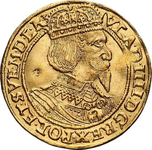 Аверс монеты - Дукат 1637 года II "Торунь" - цена золотой монеты - Польша, Владислав IV