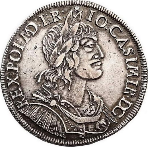 Аверс монеты - Талер 1651 года Овальный герб - цена серебряной монеты - Польша, Ян II Казимир