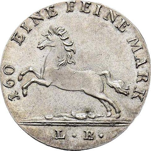 Awers monety - 3 mariengroschen 1821 L.B. - cena srebrnej monety - Hanower, Jerzy IV