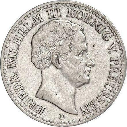 Anverso Tálero 1832 D - valor de la moneda de plata - Prusia, Federico Guillermo III