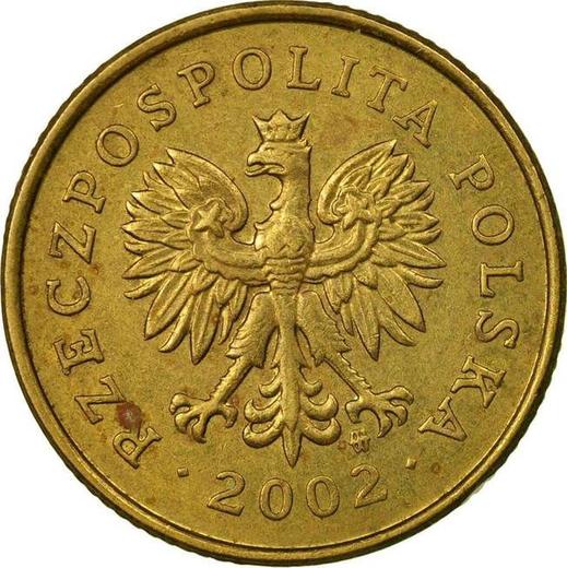 Anverso 5 groszy 2002 MW - valor de la moneda  - Polonia, República moderna