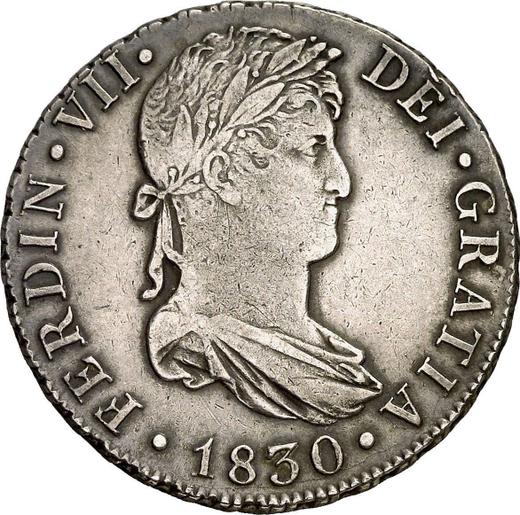 Awers monety - 4 reales 1830 S JB - cena srebrnej monety - Hiszpania, Ferdynand VII