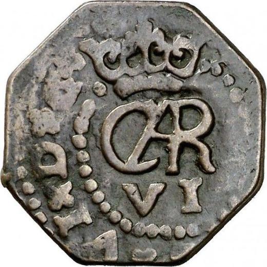 Аверс монеты - 1 мараведи 1769 года PA - цена  монеты - Испания, Карл III