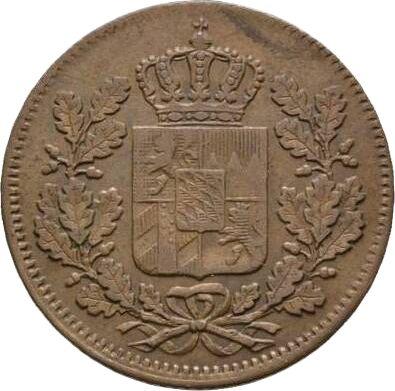 Anverso Medio kreuzer 1851 - valor de la moneda  - Baviera, Maximilian II