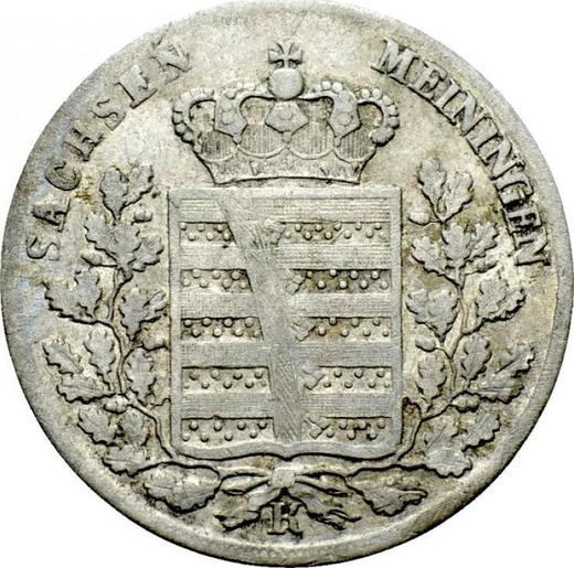 Avers 3 Kreuzer 1835 K - Silbermünze Wert - Sachsen-Meiningen, Bernhard II