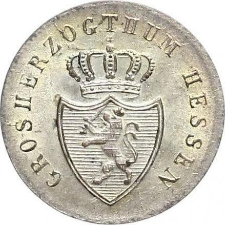 Anverso 1 Kreuzer 1839 - valor de la moneda de plata - Hesse-Darmstadt, Luis II