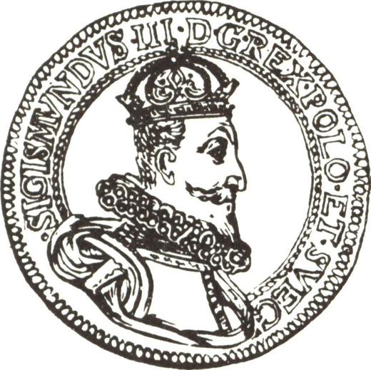 Аверс монеты - 10 дукатов (Португал) 1611 - Польша, Сигизмунд III Ваза