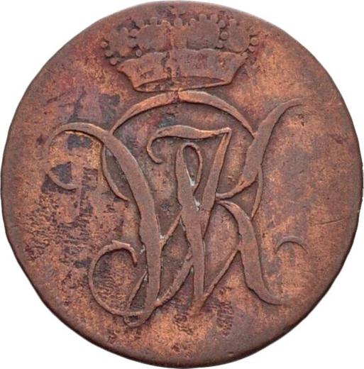 Аверс монеты - Геллер 1803 года - цена  монеты - Гессен-Кассель, Вильгельм I