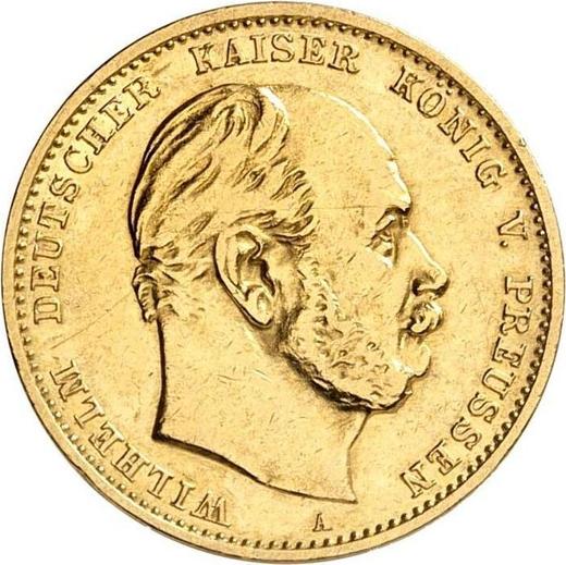 Anverso 10 marcos 1879 A "Prusia" - valor de la moneda de oro - Alemania, Imperio alemán