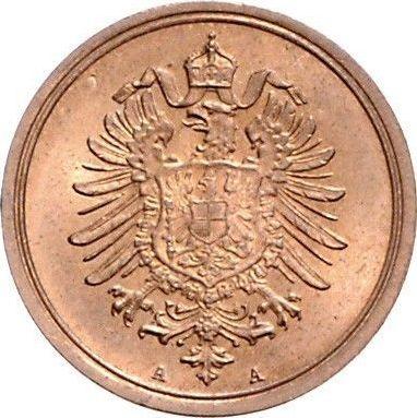 Реверс монеты - 1 пфенниг 1877 года A "Тип 1873-1889" - цена  монеты - Германия, Германская Империя
