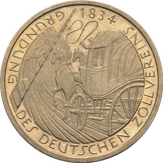 Anverso 5 marcos 1984 D "Unión Aduanera de Alemania" - valor de la moneda  - Alemania, RFA
