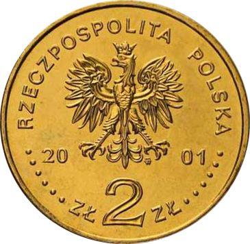 Аверс монеты - 2 злотых 2001 года MW RK "Соляная шахта в Величке" - цена  монеты - Польша, III Республика после деноминации