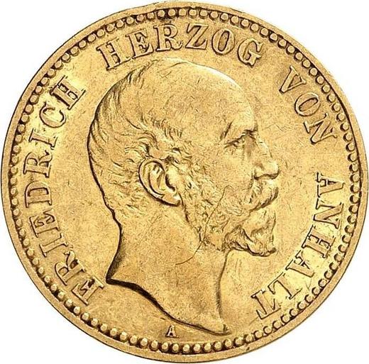 Awers monety - 10 marek 1896 A "Anhalt" - cena srebrnej monety - Niemcy, Cesarstwo Niemieckie