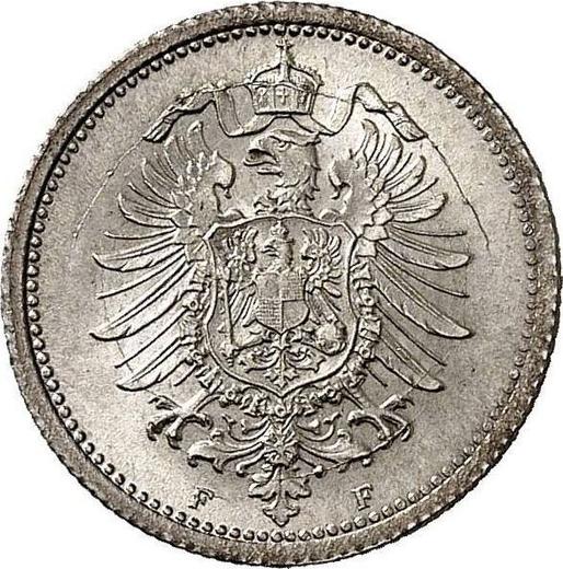 Reverse 20 Pfennig 1875 F "Type 1873-1877" - Silver Coin Value - Germany, German Empire