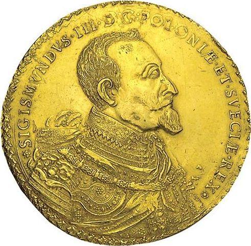 Аверс монеты - 50 дукатов 1621 года II VE - цена золотой монеты - Польша, Сигизмунд III Ваза