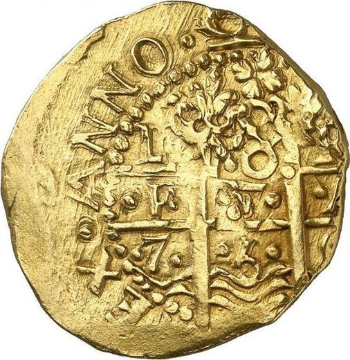 Rewers monety - 8 escudo 1750 L R - cena złotej monety - Peru, Ferdynand VI