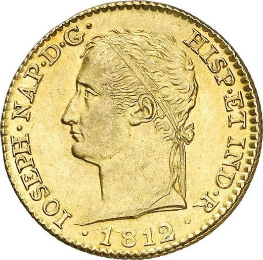 Awers monety - 80 réales 1812 M AI - cena złotej monety - Hiszpania, Józef Bonaparte