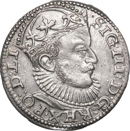 Anverso Trojak (3 groszy) 1589 "Riga" - valor de la moneda de plata - Polonia, Segismundo III