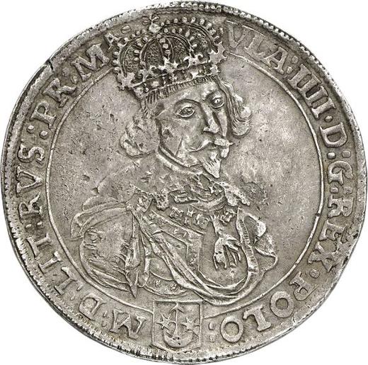 Аверс монеты - Талер 1644 года C DC "Без меча" - цена серебряной монеты - Польша, Владислав IV