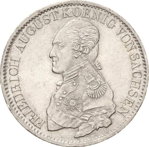 Аверс монеты - Талер 1820 года I.G.S. - цена серебряной монеты - Саксония-Альбертина, Фридрих Август I