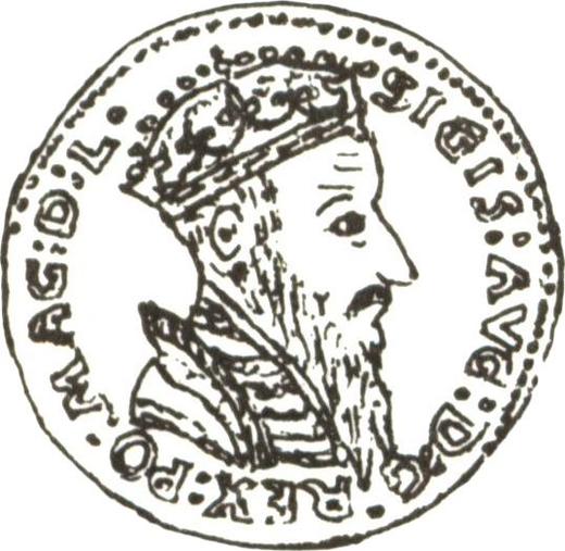 Аверс монеты - Дукат 1571 года "Литва" - цена золотой монеты - Польша, Сигизмунд II Август