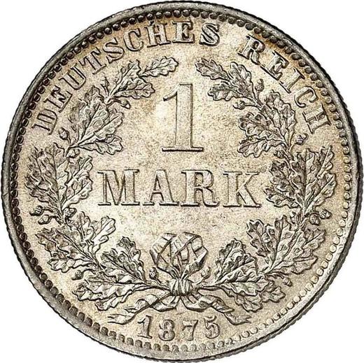 Awers monety - 1 marka 1875 E "Typ 1873-1887" - cena srebrnej monety - Niemcy, Cesarstwo Niemieckie