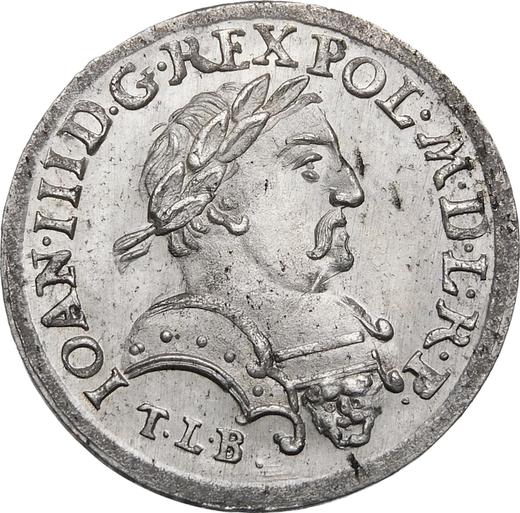 Obverse 6 Groszy (Szostak) 1680 C TLB "Type 1680-1683" - Silver Coin Value - Poland, John III Sobieski