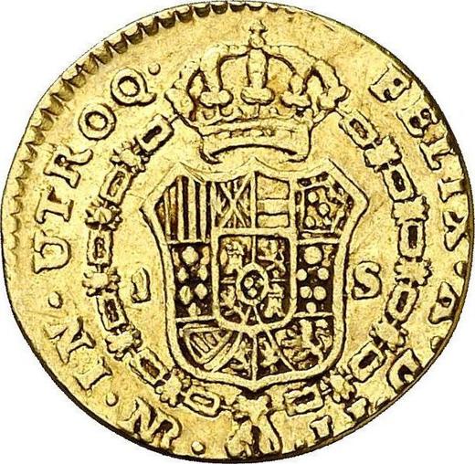 Reverso 1 escudo 1795 NR JJ - valor de la moneda de oro - Colombia, Carlos IV
