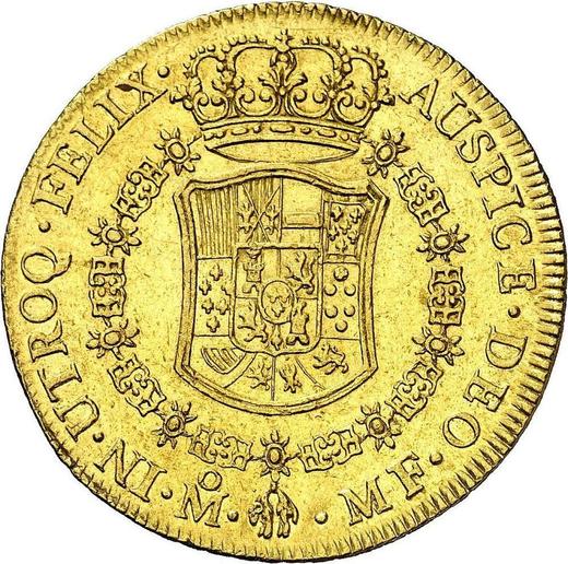Reverso 8 escudos 1768 Mo MF - valor de la moneda de oro - México, Carlos III
