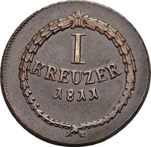 Rewers monety - 1 krajcar 1811 - cena  monety - Badenia, Karol Fryderyk