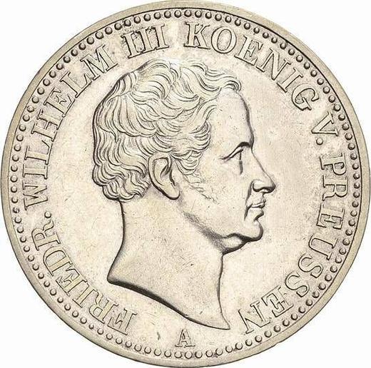 Anverso Tálero 1836 A "Minero" - valor de la moneda de plata - Prusia, Federico Guillermo III