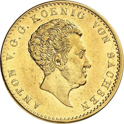 Anverso 10 táleros 1830 S - valor de la moneda de oro - Sajonia, Antonio