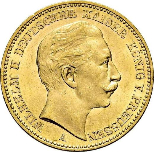 Аверс монеты - 20 марок 1905 года A "Пруссия" - цена золотой монеты - Германия, Германская Империя