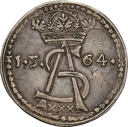 Аверс монеты - Талер 1564 года "Литва" - цена серебряной монеты - Польша, Сигизмунд II Август