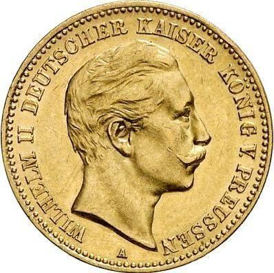 Awers monety - 10 marek 1892 A "Prusy" - cena złotej monety - Niemcy, Cesarstwo Niemieckie