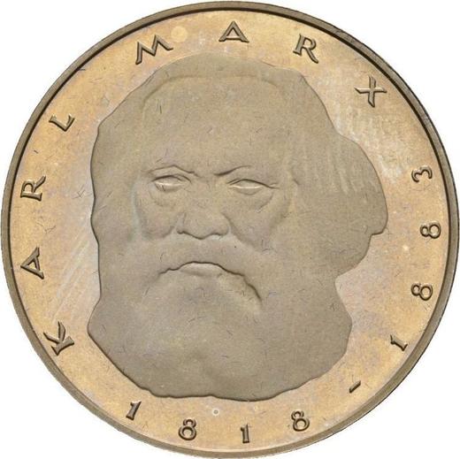 Anverso 5 marcos 1983 J "Karl Marx" - valor de la moneda  - Alemania, RFA